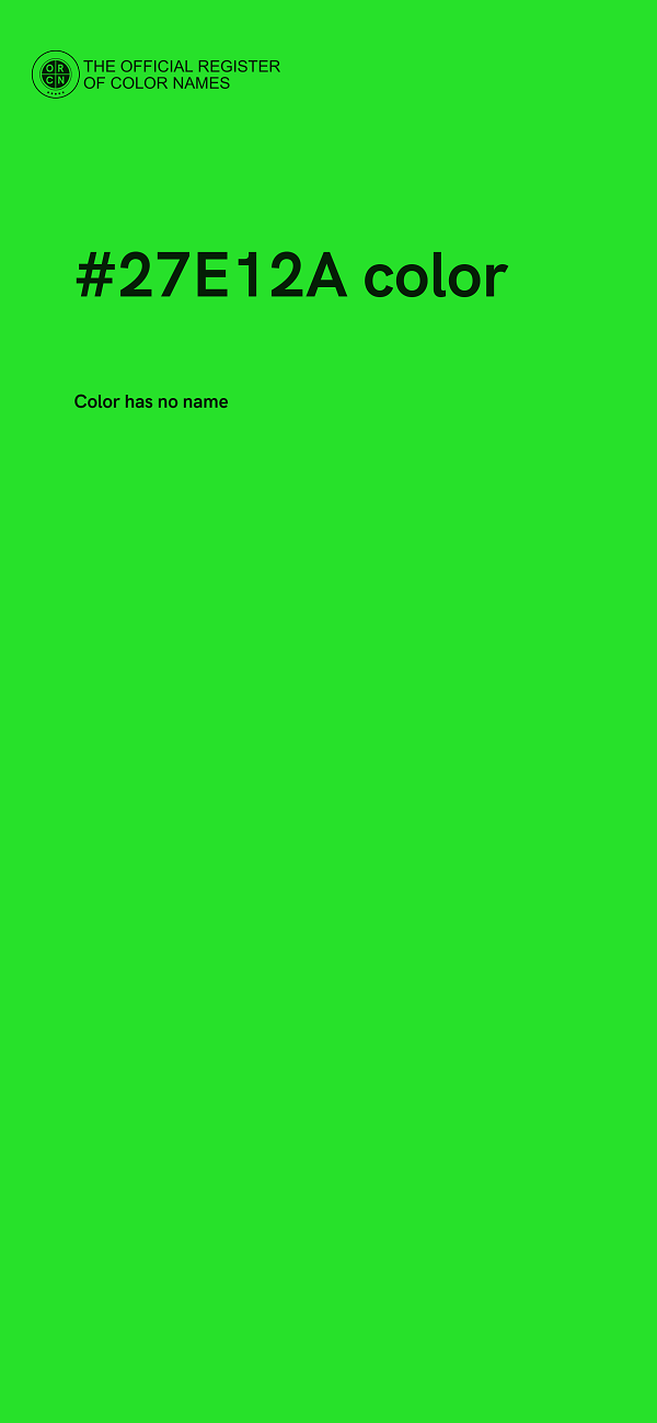 #27E12A color image