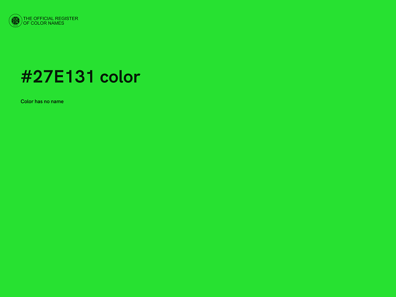 #27E131 color image