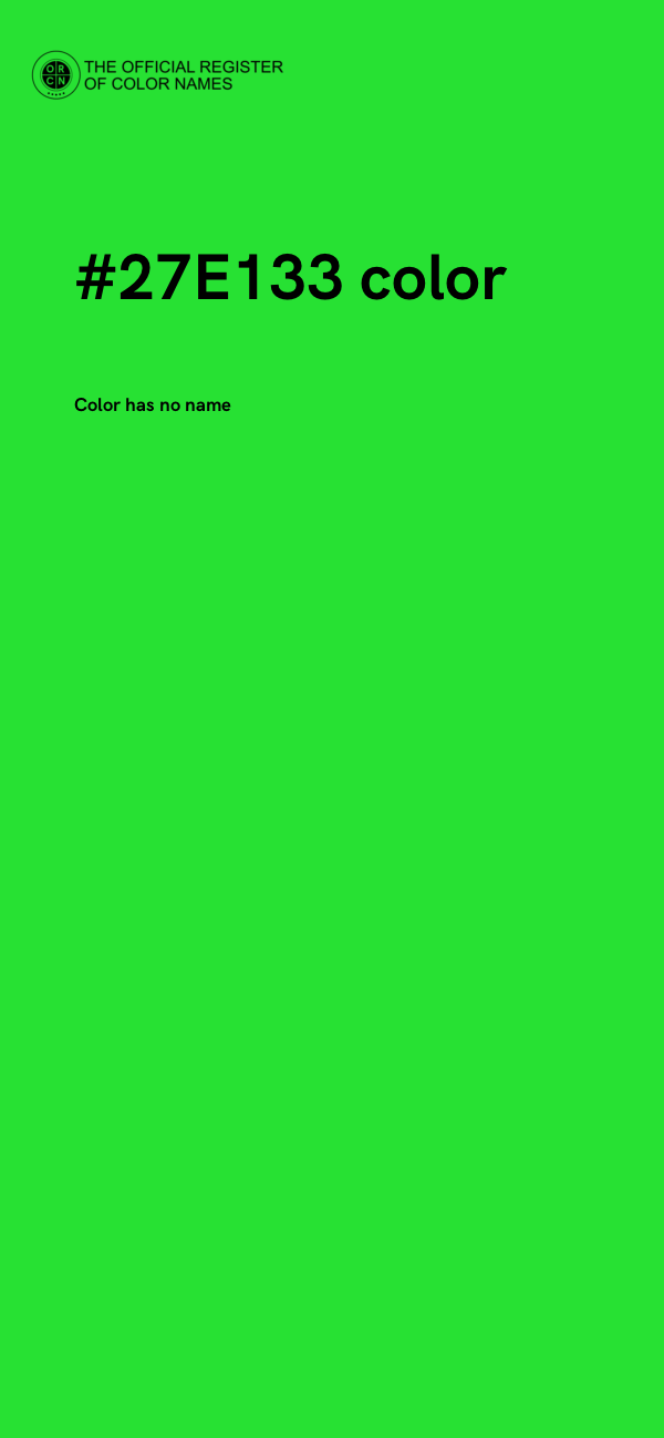 #27E133 color image
