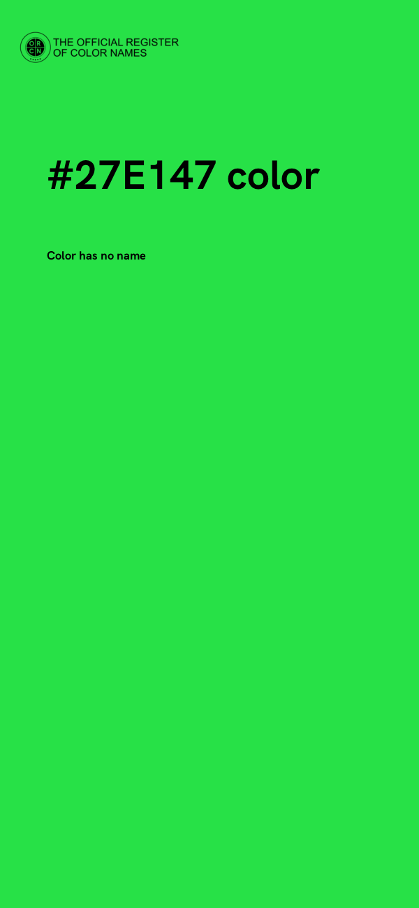 #27E147 color image