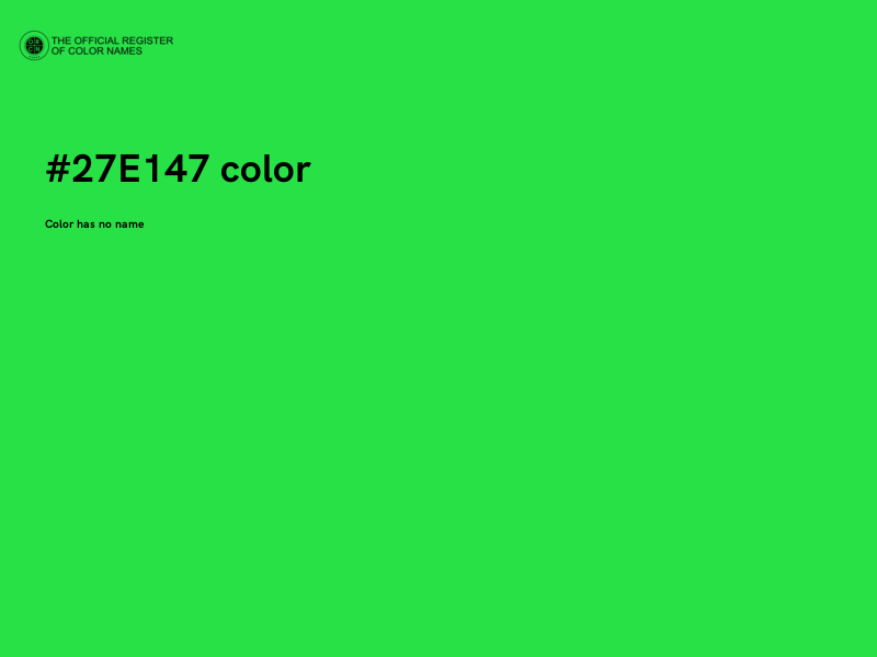 #27E147 color image