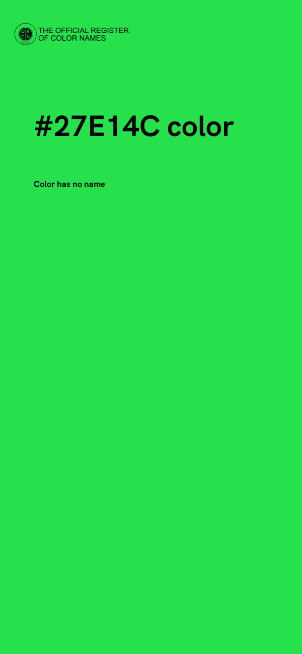#27E14C color image