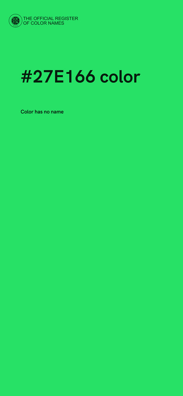 #27E166 color image