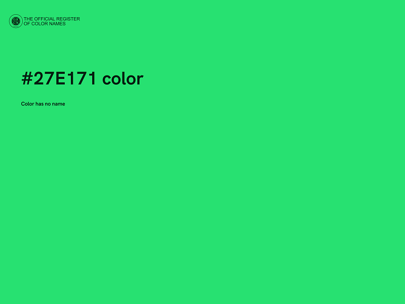 #27E171 color image