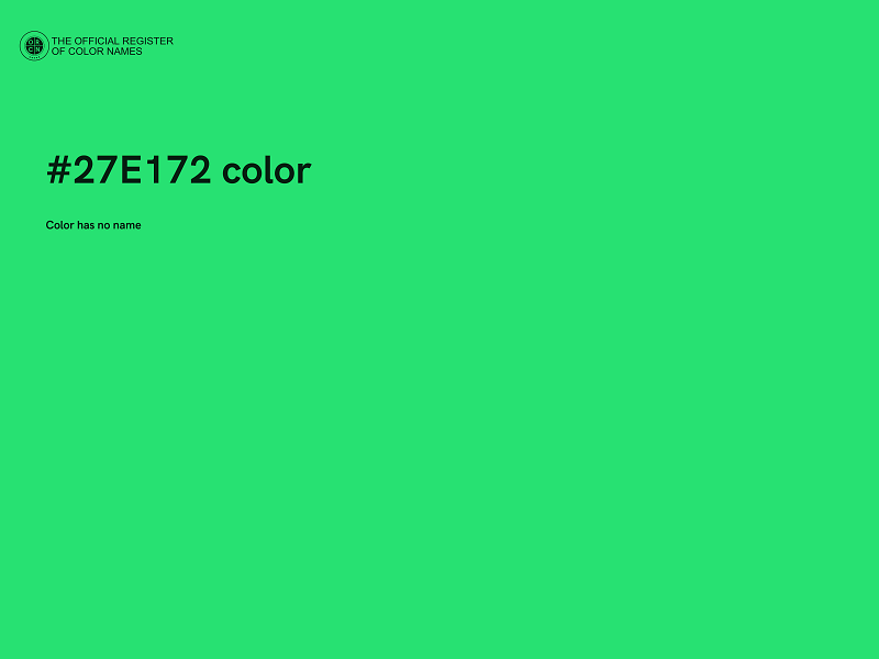 #27E172 color image