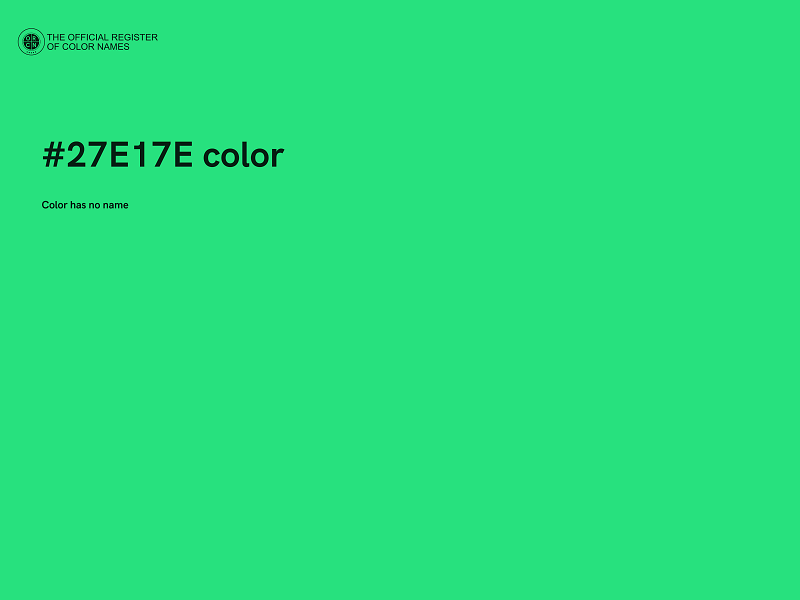 #27E17E color image