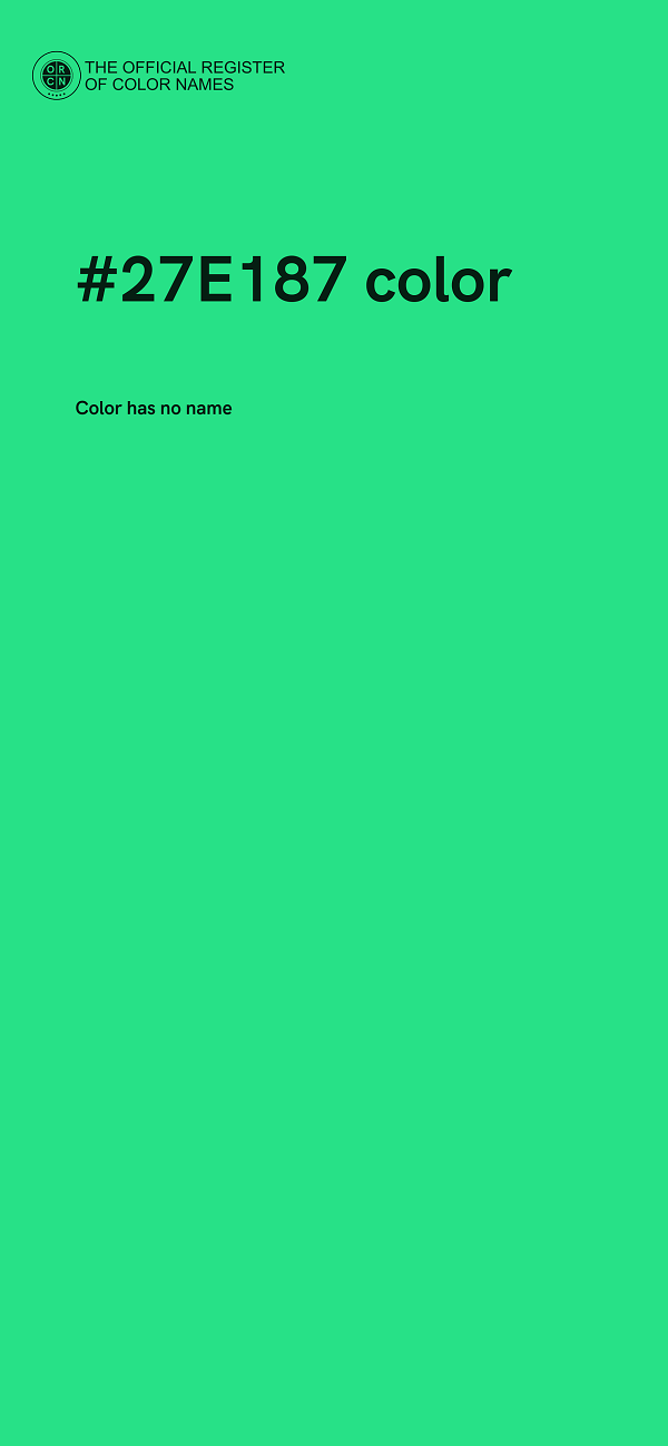 #27E187 color image