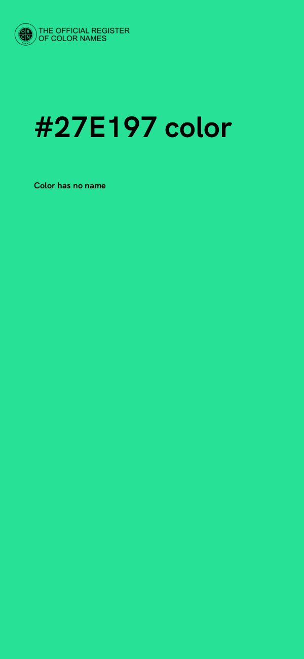 #27E197 color image