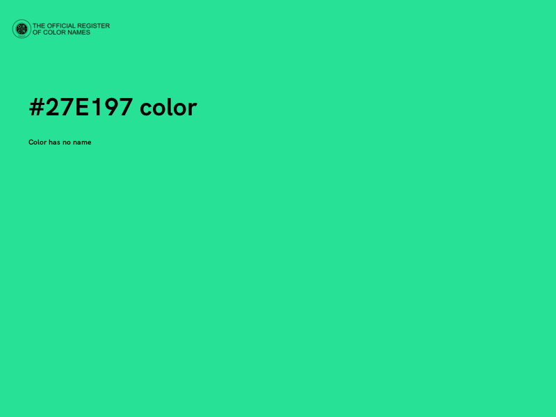 #27E197 color image