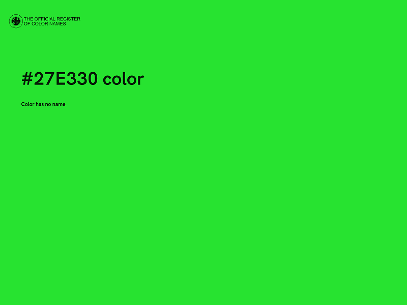 #27E330 color image