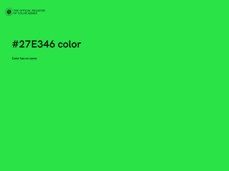 #27E346 color image