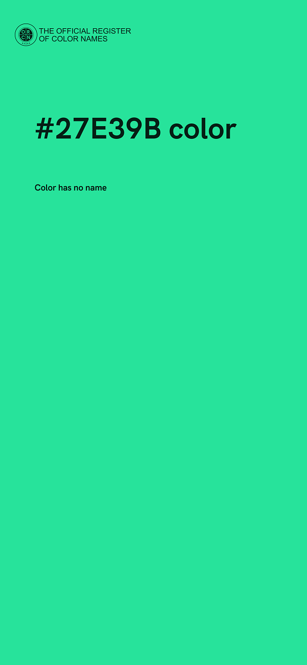 #27E39B color image