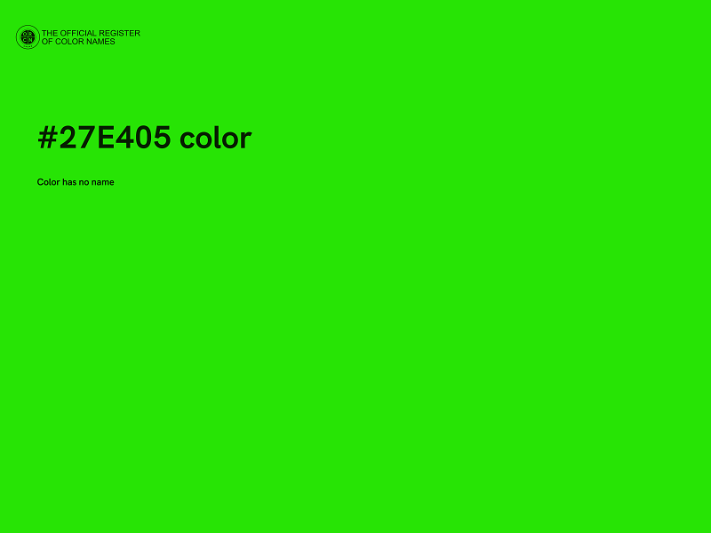 #27E405 color image