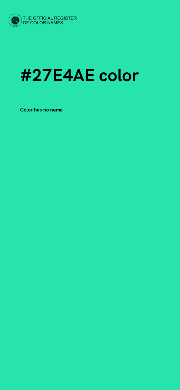 #27E4AE color image