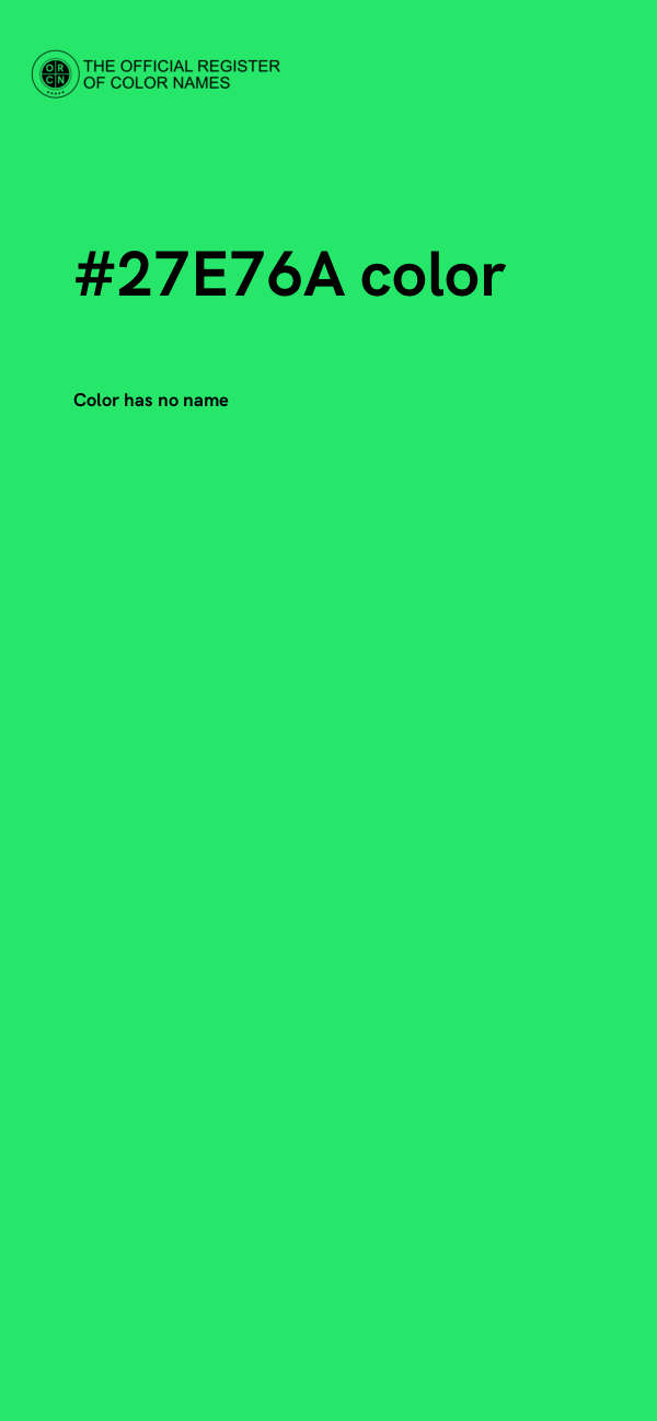#27E76A color image