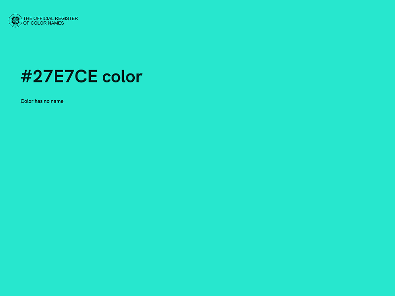 #27E7CE color image