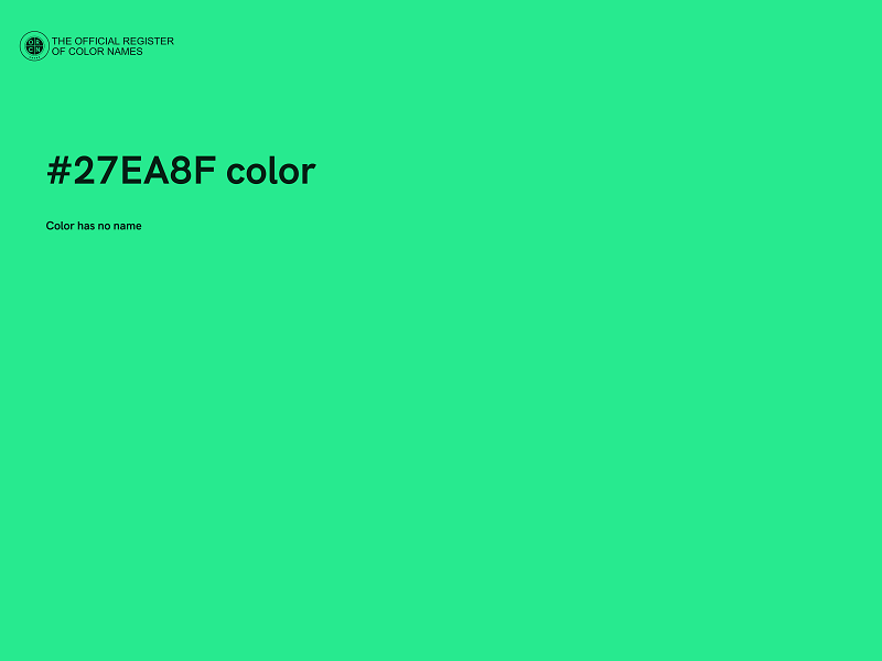 #27EA8F color image