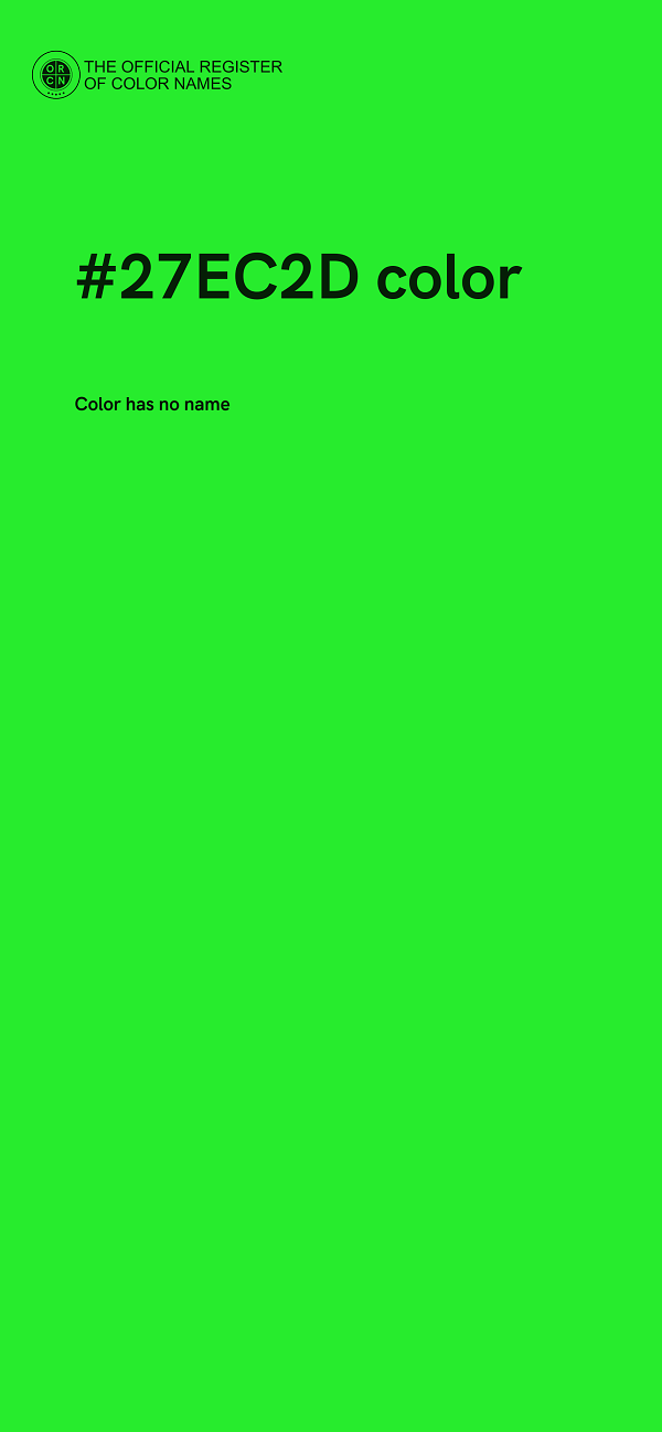 #27EC2D color image