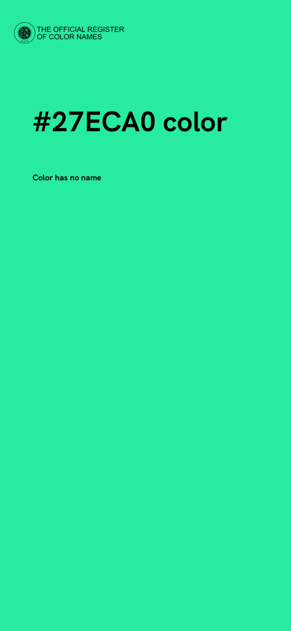 #27ECA0 color image