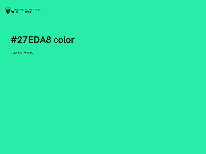 #27EDA8 color image