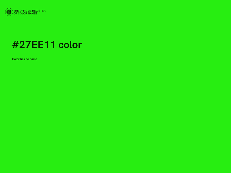 #27EE11 color image