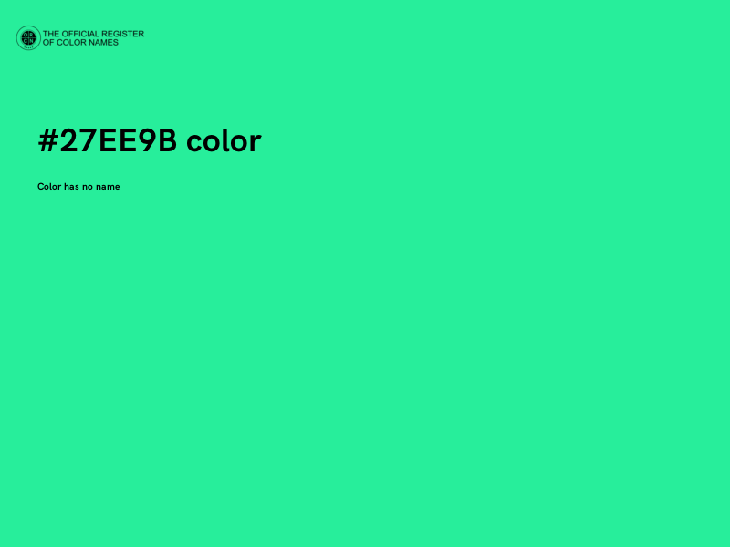 #27EE9B color image