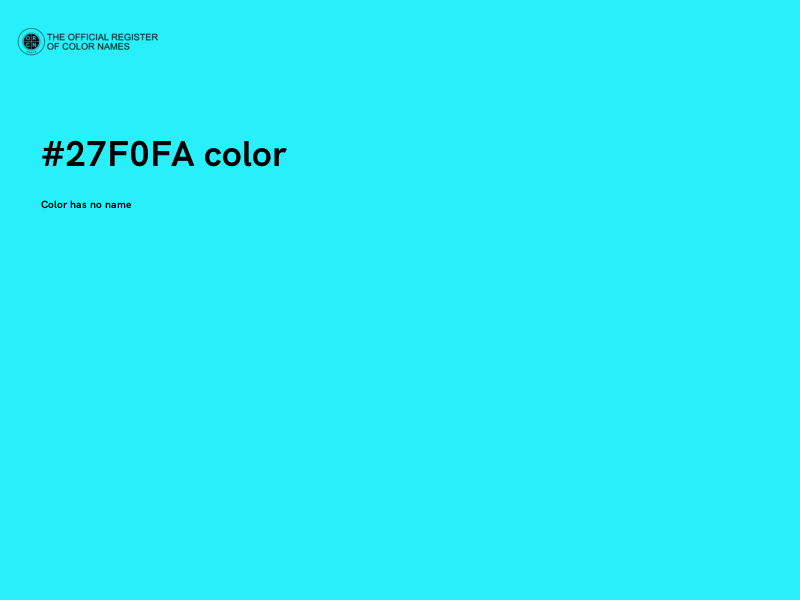 #27F0FA color image
