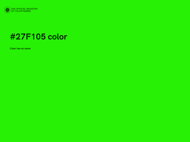 #27F105 color image