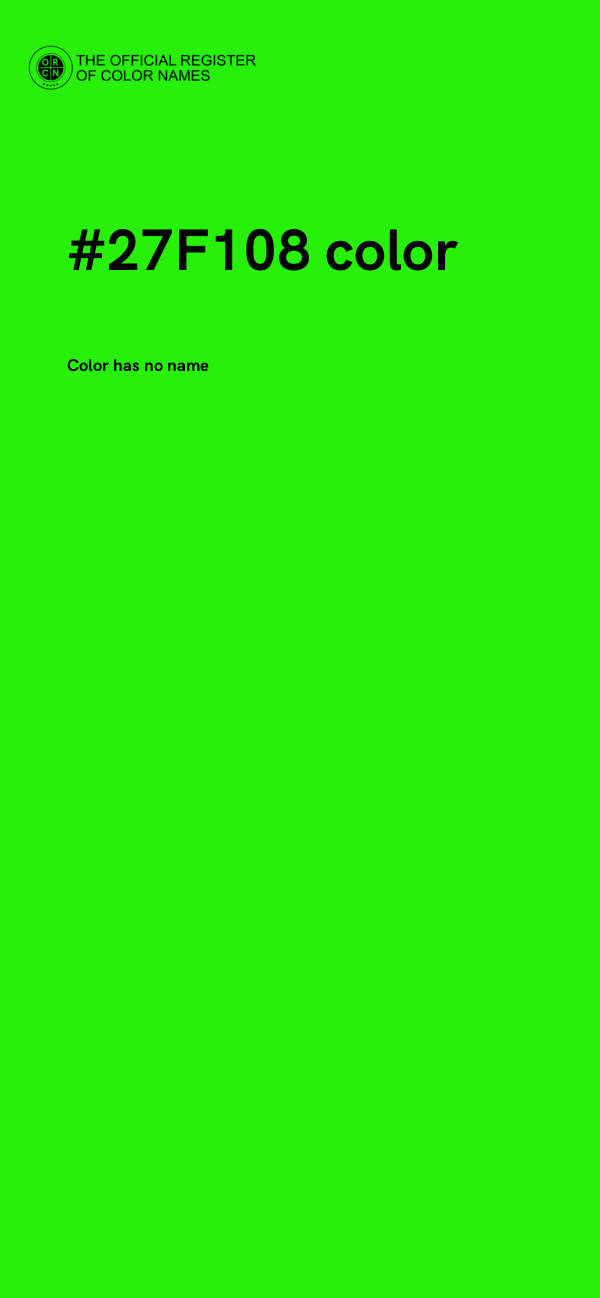 #27F108 color image