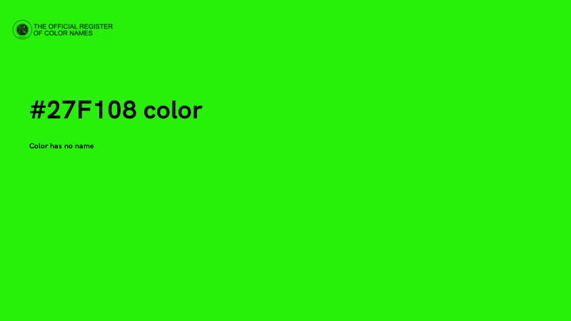 #27F108 color image