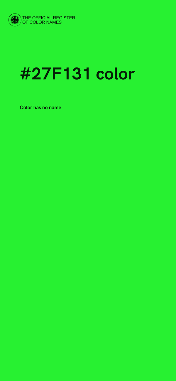 #27F131 color image