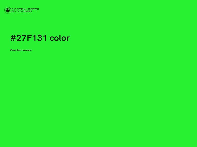 #27F131 color image