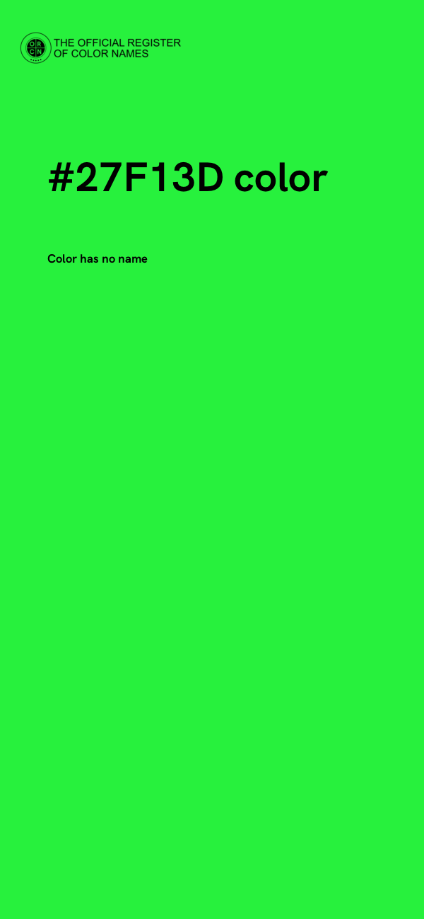 #27F13D color image