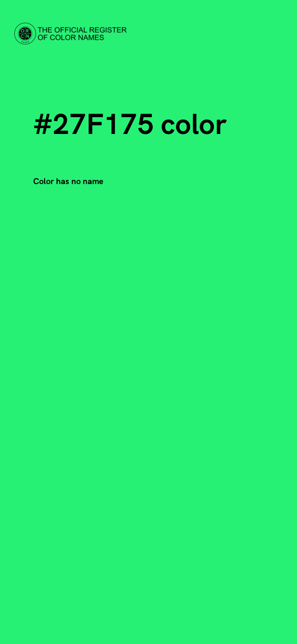 #27F175 color image