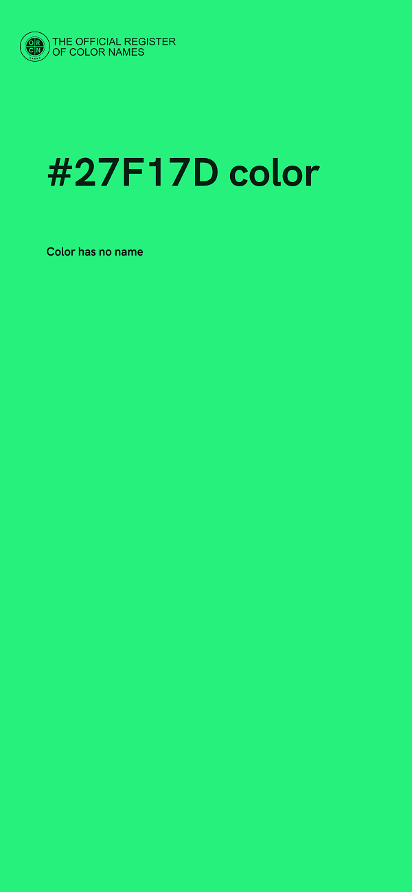 #27F17D color image