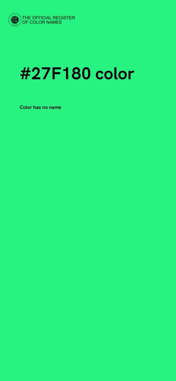 #27F180 color image