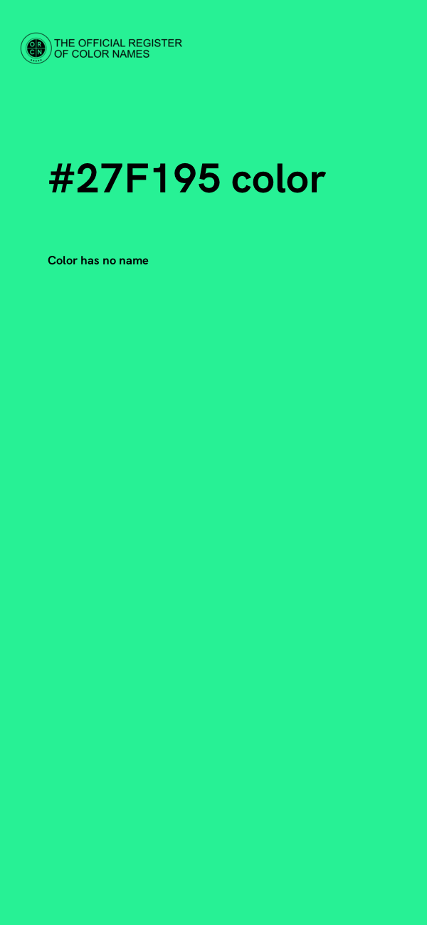 #27F195 color image