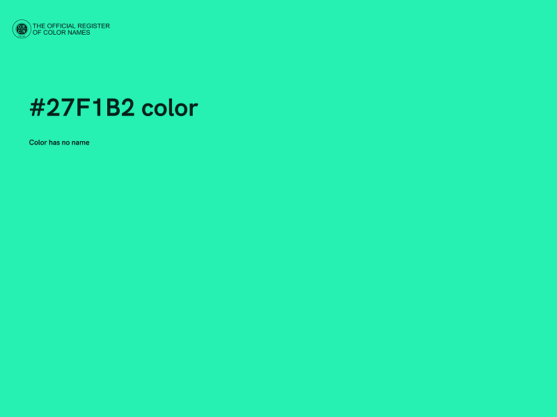 #27F1B2 color image