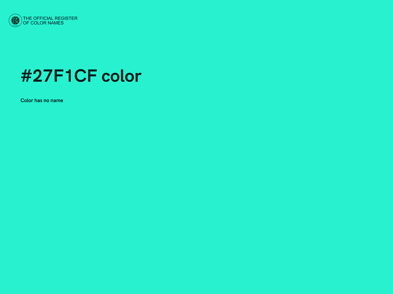 #27F1CF color image