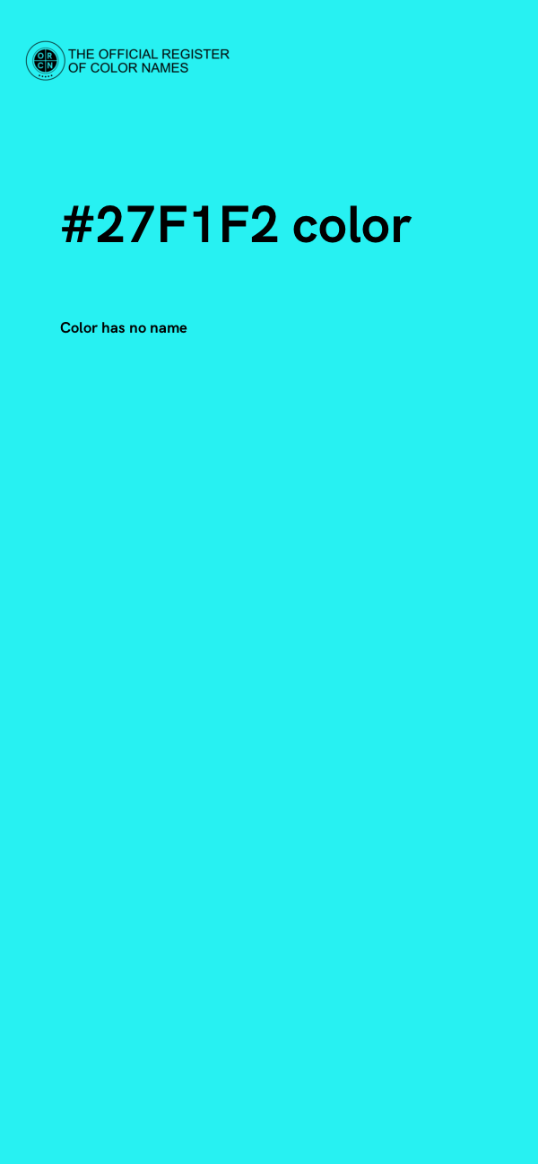 #27F1F2 color image