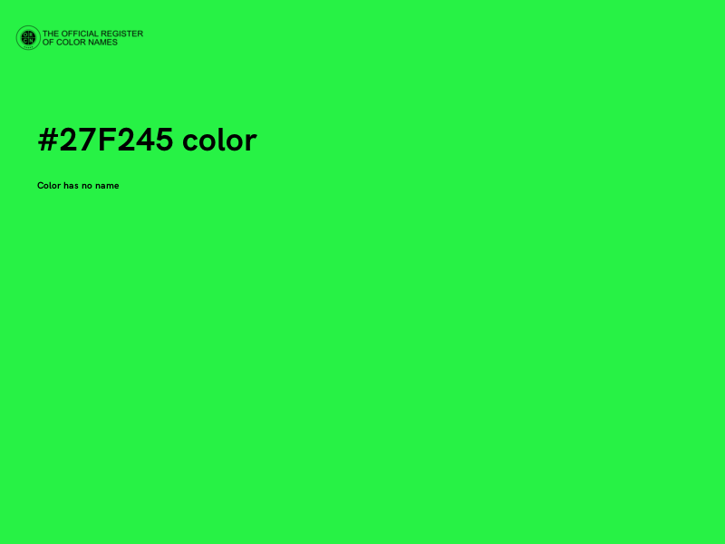 #27F245 color image