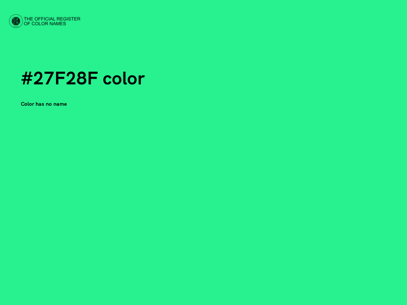 #27F28F color image
