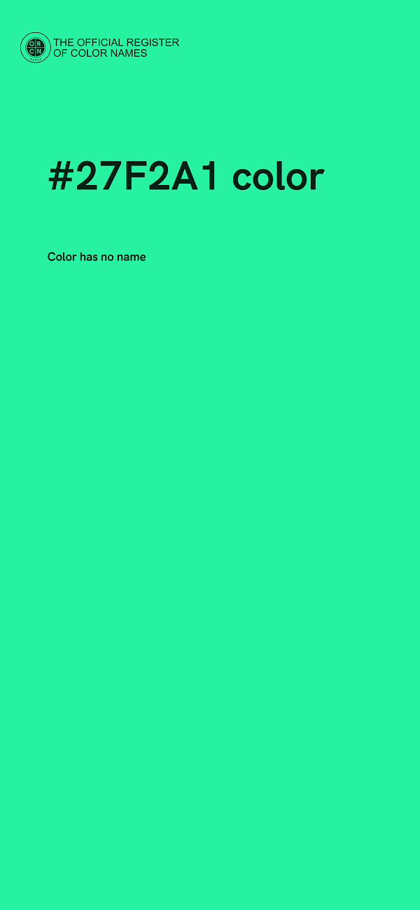 #27F2A1 color image
