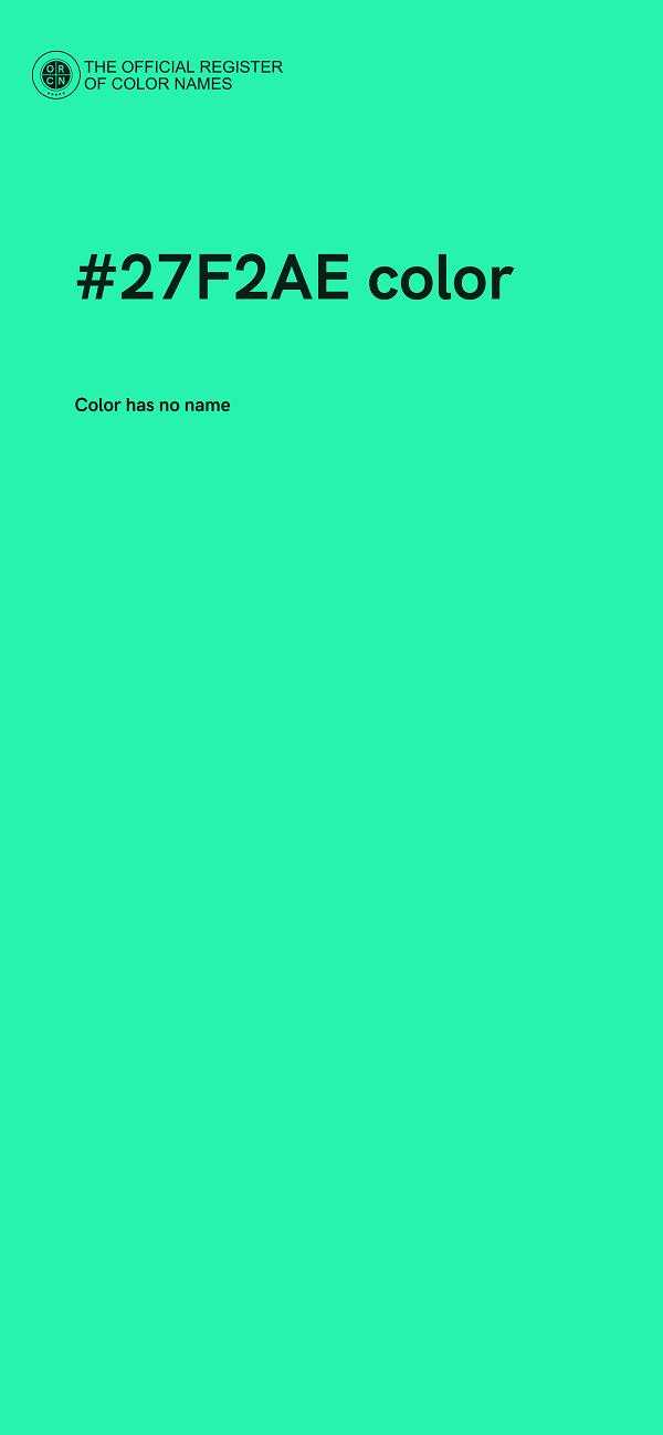 #27F2AE color image