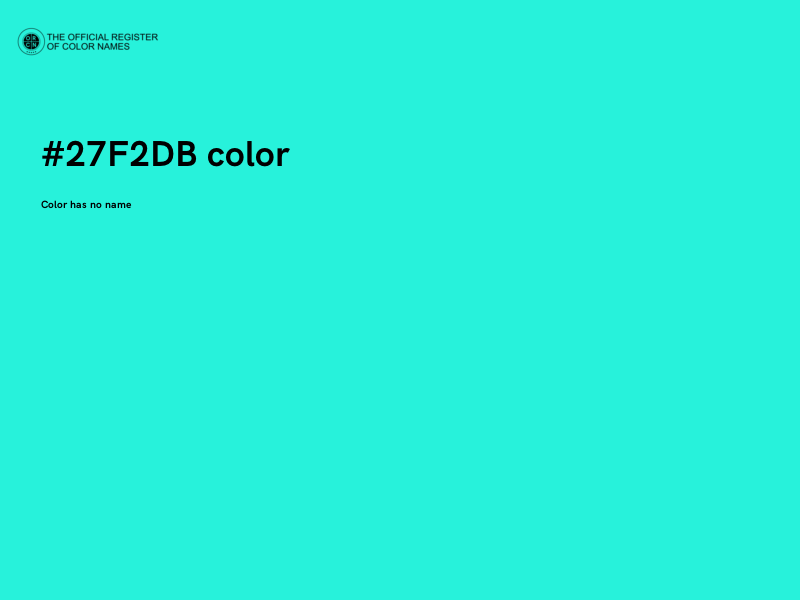 #27F2DB color image