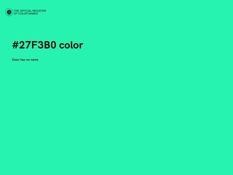 #27F3B0 color image
