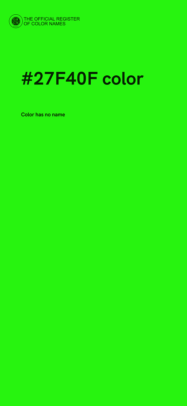 #27F40F color image