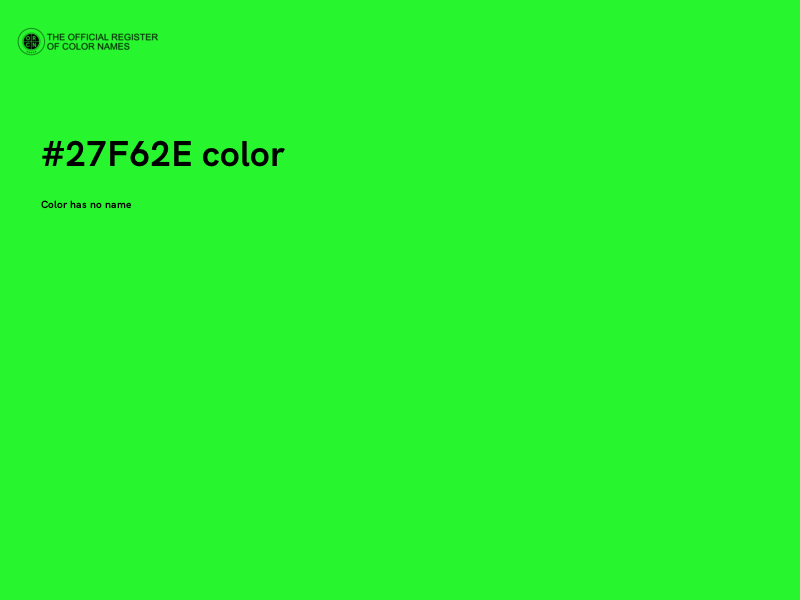 #27F62E color image