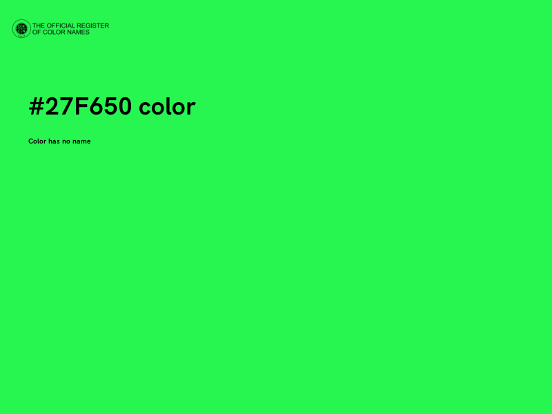 #27F650 color image