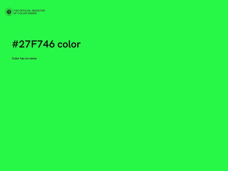 #27F746 color image